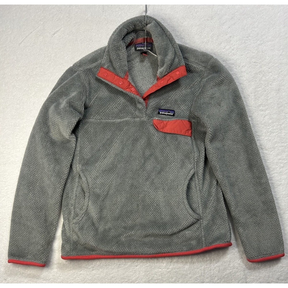 Patagonia Womens Size S Gray Long Sleeve Re-Tool Snap T Sweatshirt (S6) - Picture 1 of 7